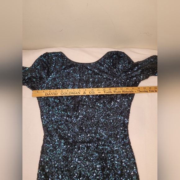 Dress The Population Lola All Over Sequin Mini Formal Cocktail Dress Sz M - Picture 6 of 11